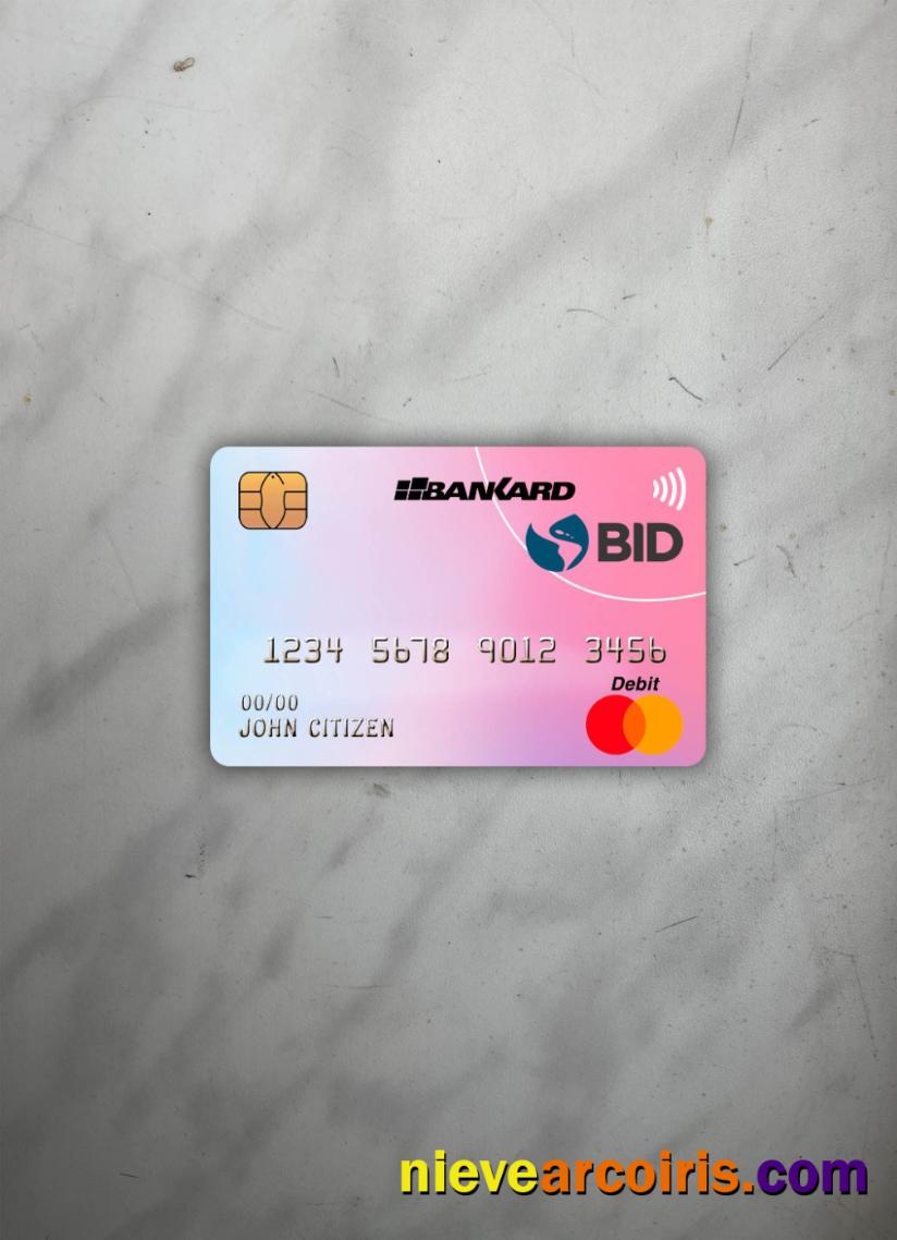 Ecuador Banco Interamericano de desarrollo (BID) bank mastercard photolook